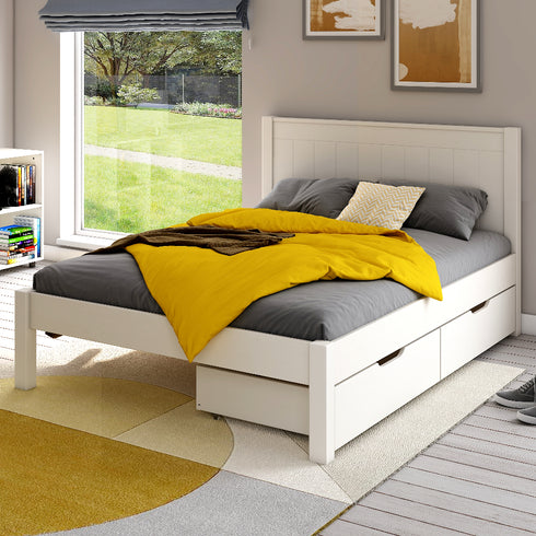 Classic White Low End Double With A Pair Of Drawers 135x190cm